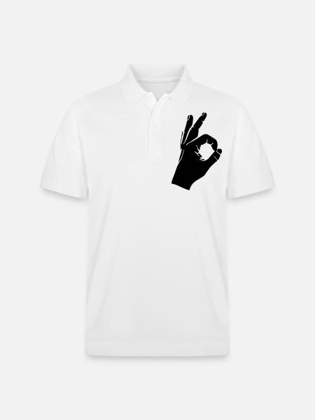 Looked in - Stanley/Stella Unisex Organic Polo Shirt PREPSTER - white