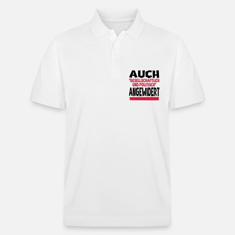 angewidert II - Stanley/Stella Unisex Bio-Poloshirt PREPSTER - Weiß