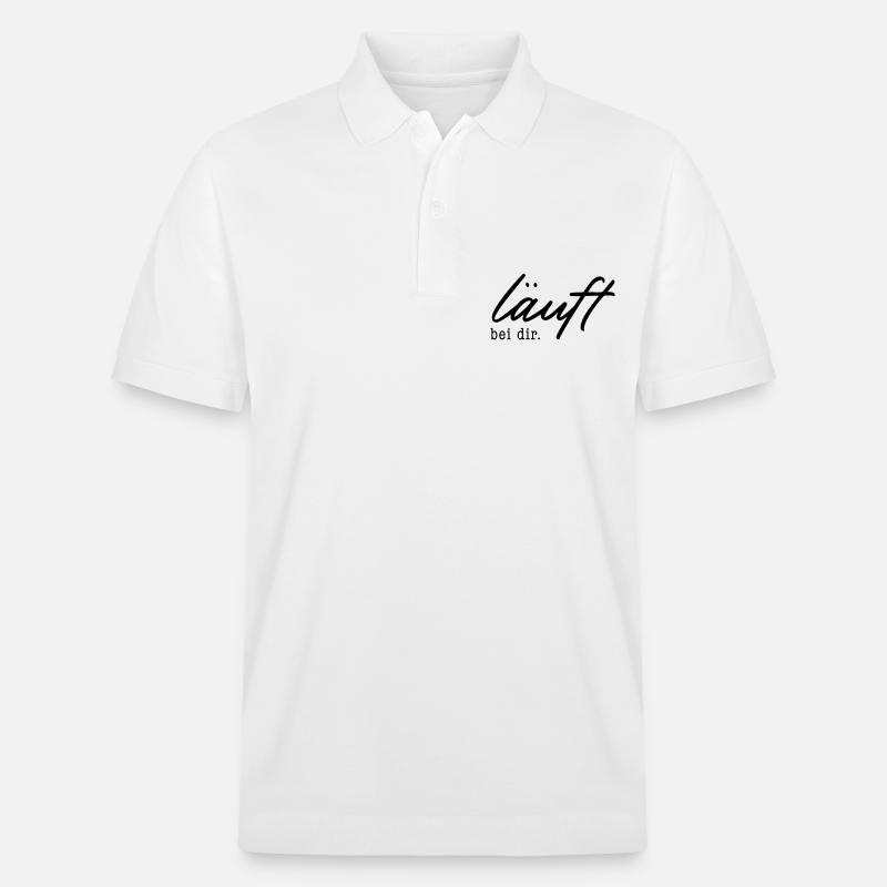 läuft bei dir. - Stanley/Stella Unisex Bio-Poloshirt PREPSTER - Weiß