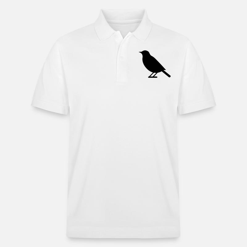 Vogel - Stanley/Stella Unisex Bio-Poloshirt PREPSTER - Weiß