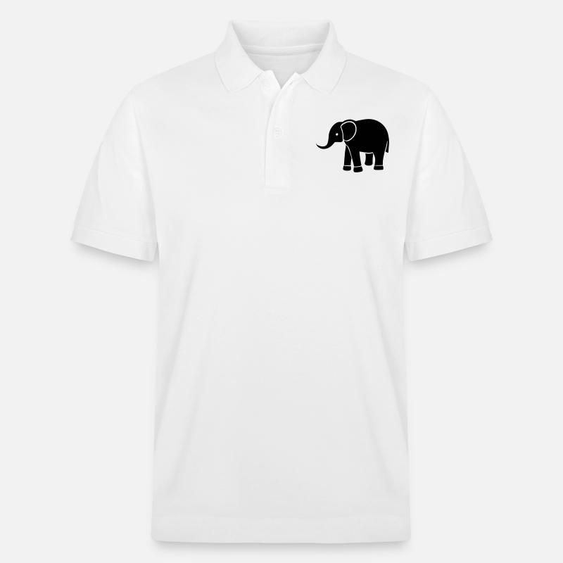 elephant - Polo PREPSTER bio Stanley/Stella Unisexe - blanc