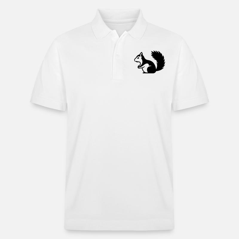 Eichhörnchen - Stanley/Stella Unisex Bio-Poloshirt PREPSTER - Weiß