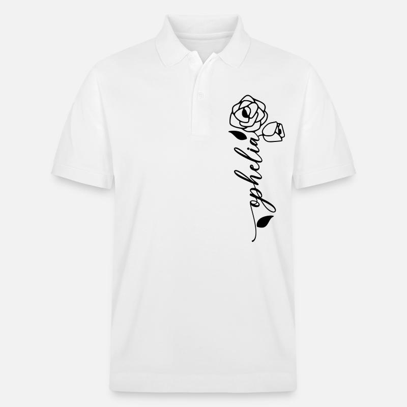 Ophélie Nom Prénom Fleur - Polo PREPSTER bio Stanley/Stella Unisexe - blanc