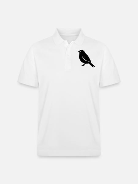 Little bird - Stanley/Stella Unisex Organic Polo Shirt PREPSTER - white