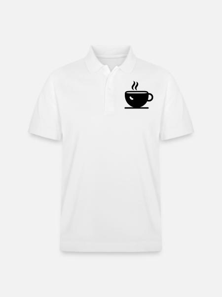 Kaffee - Stanley/Stella Unisex Bio-Poloshirt PREPSTER - Weiß