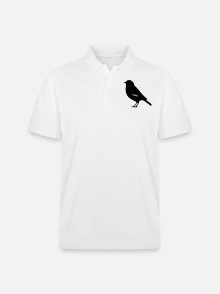 Vogel - Stanley/Stella Unisex Bio-Poloshirt PREPSTER - Weiß