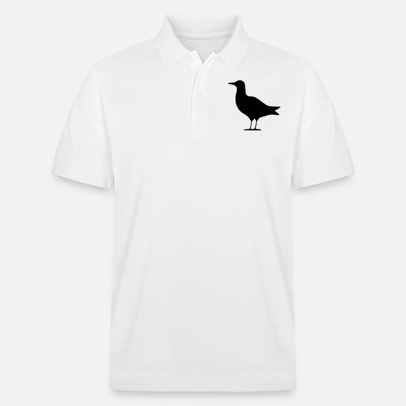 Vogel - Stanley/Stella Unisex Bio-Poloshirt PREPSTER - Weiß