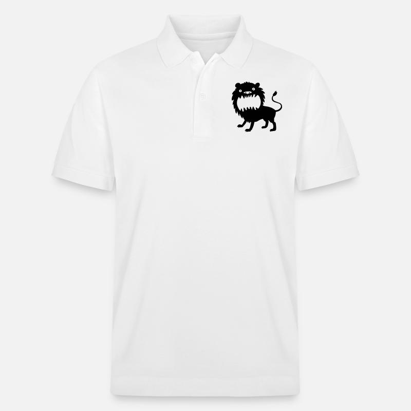 Löwe - Stanley/Stella Unisex Bio-Poloshirt PREPSTER - Weiß