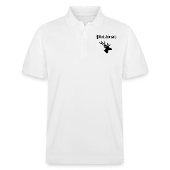 Placez le cerf - Polo PREPSTER bio Stanley/Stella Unisexe - blanc - Devant - Roxy (174cm) & Andy (188cm)