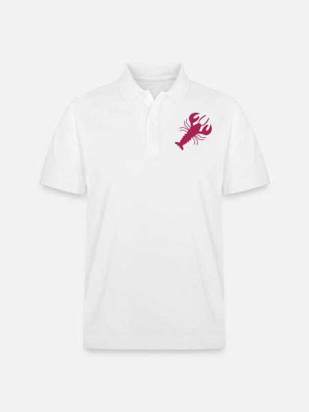 Kreft - hummer - hummer - Stanley/Stella PREPSTER økologisk unisex-poloskjorte - hvit