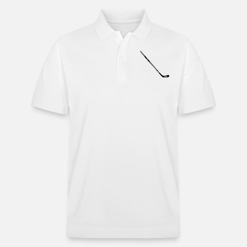 Bâton Hockey sur glace - Polo PREPSTER bio Stanley/Stella Unisexe - blanc