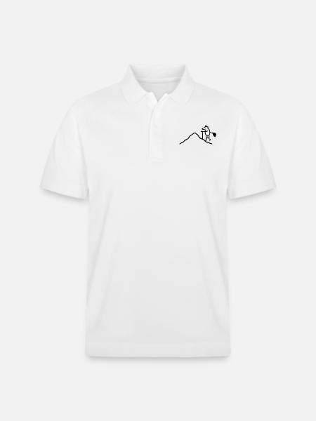Climb mole - Stanley/Stella Unisex Organic Polo Shirt PREPSTER - white