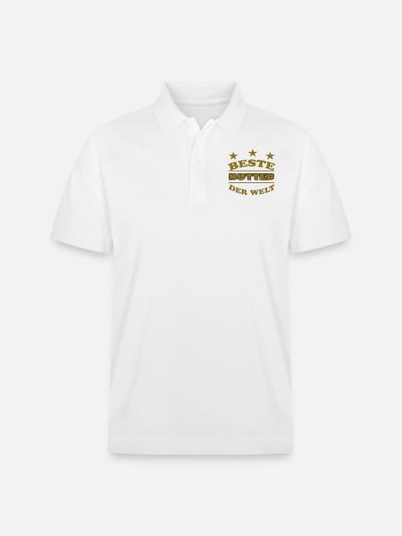 BESTE MUTTER DER WELT - Stanley/Stella Unisex Organic Polo Shirt PREPSTER - white
