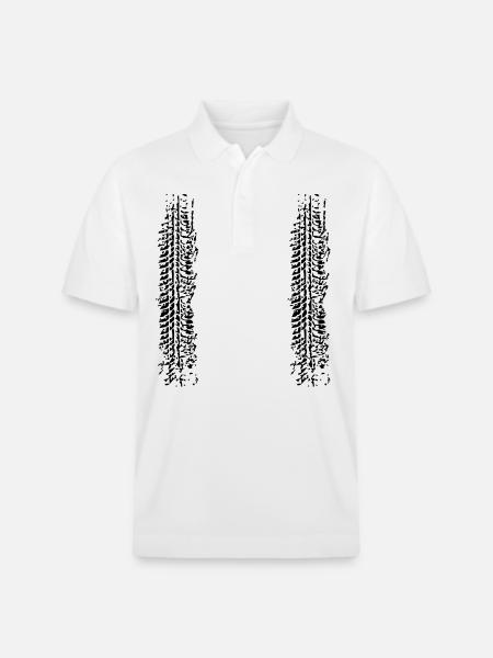tyre - Stanley/Stella Unisex Organic Polo Shirt PREPSTER - white