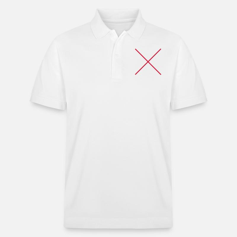 Cross X rayer interdiction - Polo PREPSTER bio Stanley/Stella Unisexe - blanc