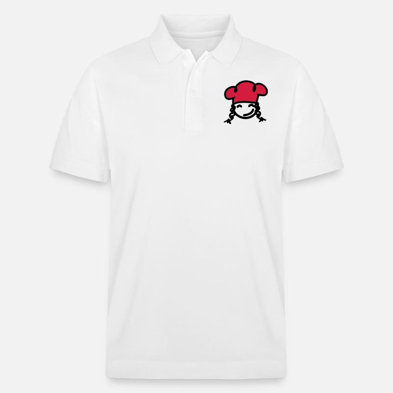 Köchin Mädchen - Stanley/Stella Unisex Bio-Poloshirt PREPSTER - Weiß