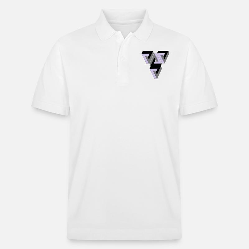 Penrose Triangle - Stanley/Stella Unisex Bio-Poloshirt PREPSTER - Weiß