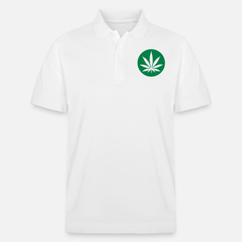 Marihuana - Stanley/Stella Unisex Bio-Poloshirt PREPSTER - Weiß