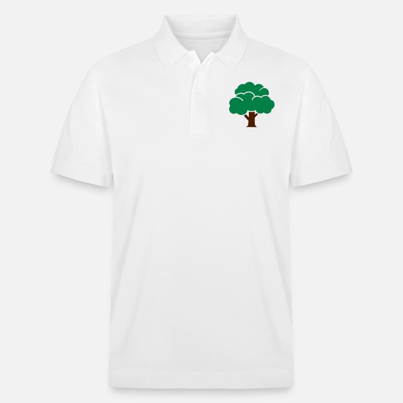 Tree - Stanley/Stella Unisex Organic Polo Shirt PREPSTER - white