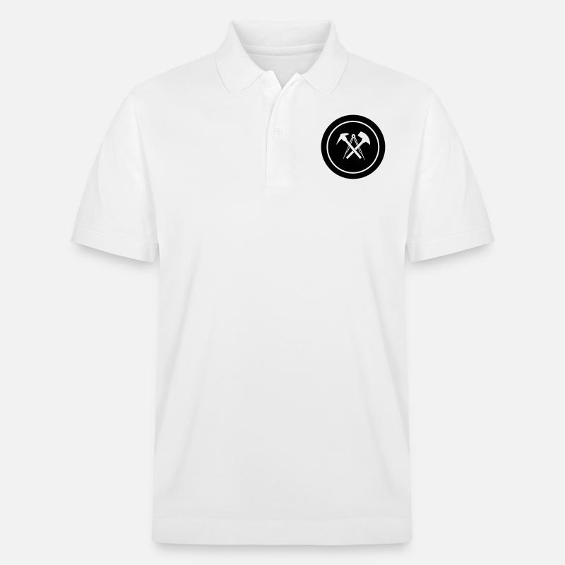 dachdecker_symbol_01 - Stanley/Stella Unisex Bio-Poloshirt PREPSTER - Weiß