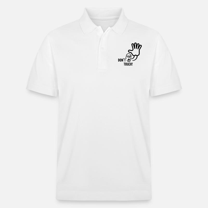 Don t Touch - Stanley/Stella Unisex Bio-Poloshirt PREPSTER - Weiß