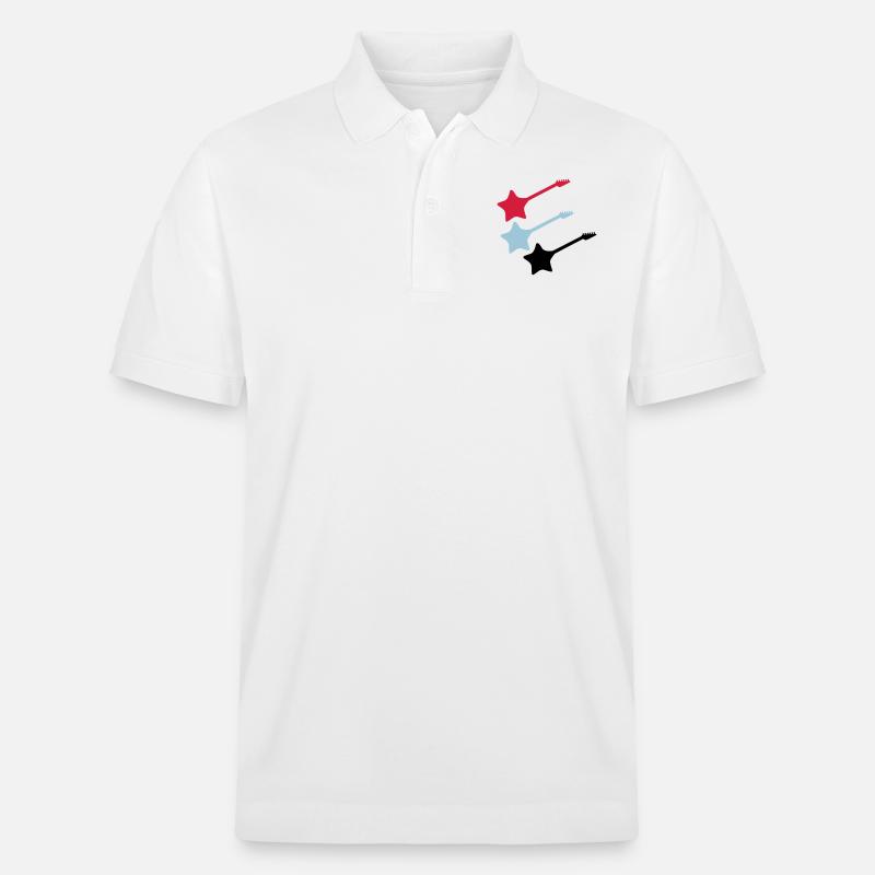 stern gitarren - Stanley/Stella Unisex Bio-Poloshirt PREPSTER - Weiß