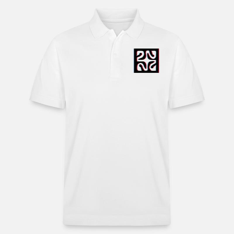 3d Diamant Tattoo - Stanley/Stella Unisex Bio-Poloshirt PREPSTER - Weiß