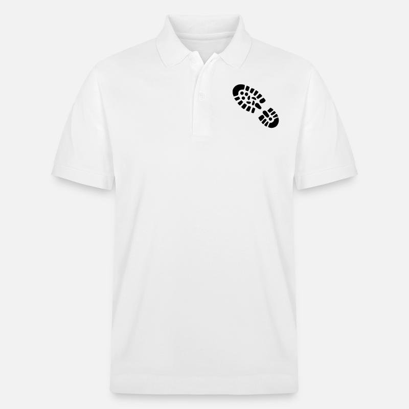 Schuh Abdruck - Stanley/Stella Unisex Bio-Poloshirt PREPSTER - Weiß