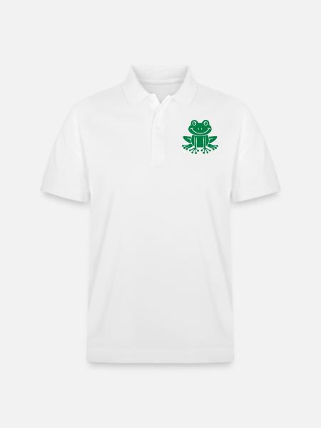 Frog - Stanley/Stella Unisex Organic Polo Shirt PREPSTER - white
