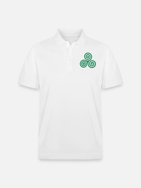 Celtic spiral - Polo PREPSTER bio Stanley/Stella Unisexe - blanc