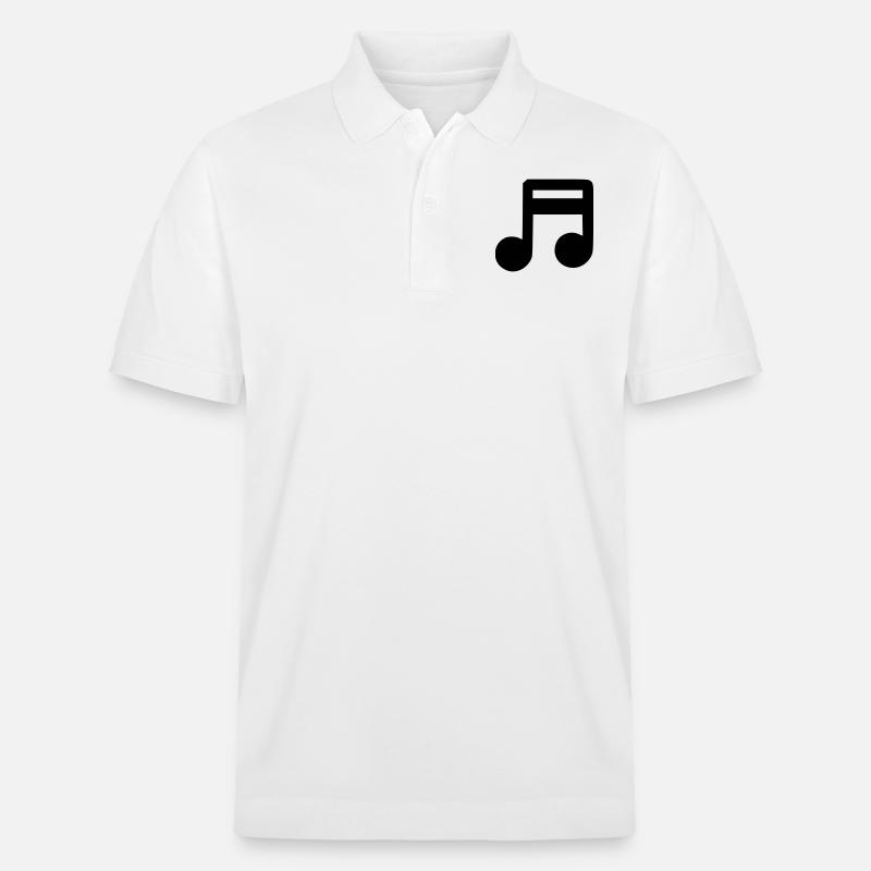 Note musique - Polo PREPSTER bio Stanley/Stella Unisexe - blanc