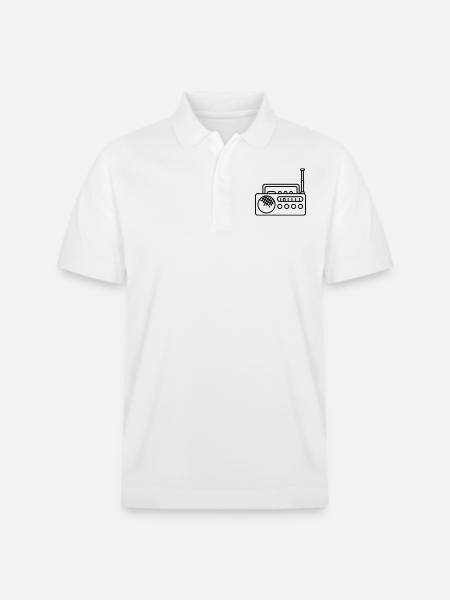 Radio - Stanley/Stella Unisex Organic Polo Shirt PREPSTER - white