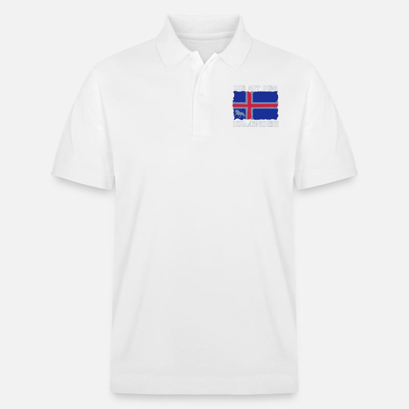 Die mit dem Isländer - Stanley/Stella Unisex Bio-Poloshirt PREPSTER - Weiß