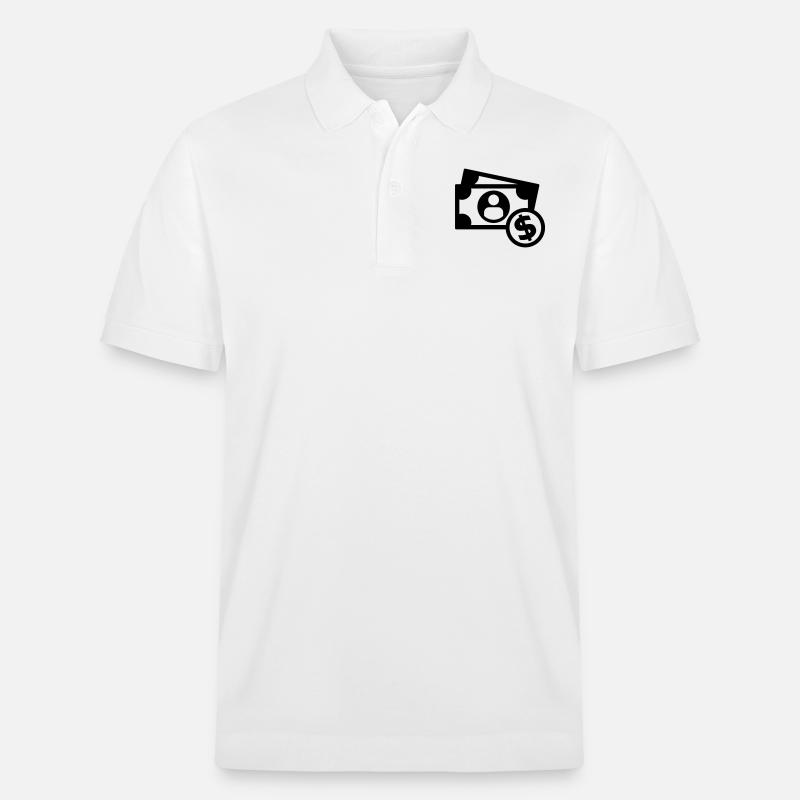 Geld - Stanley/Stella Unisex Bio-Poloshirt PREPSTER - Weiß