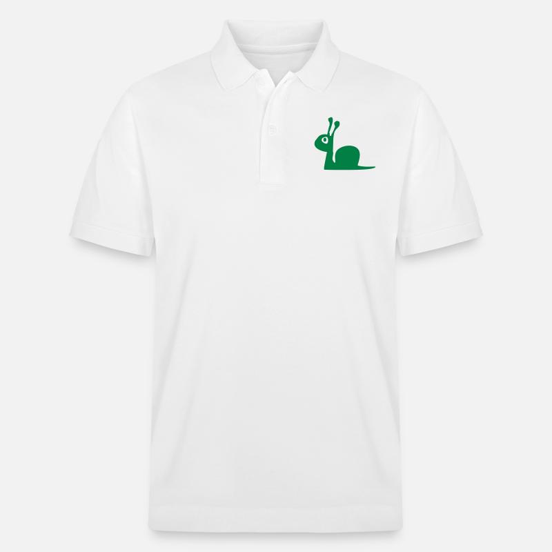 Schnecke - Stanley/Stella Unisex Bio-Poloshirt PREPSTER - Weiß