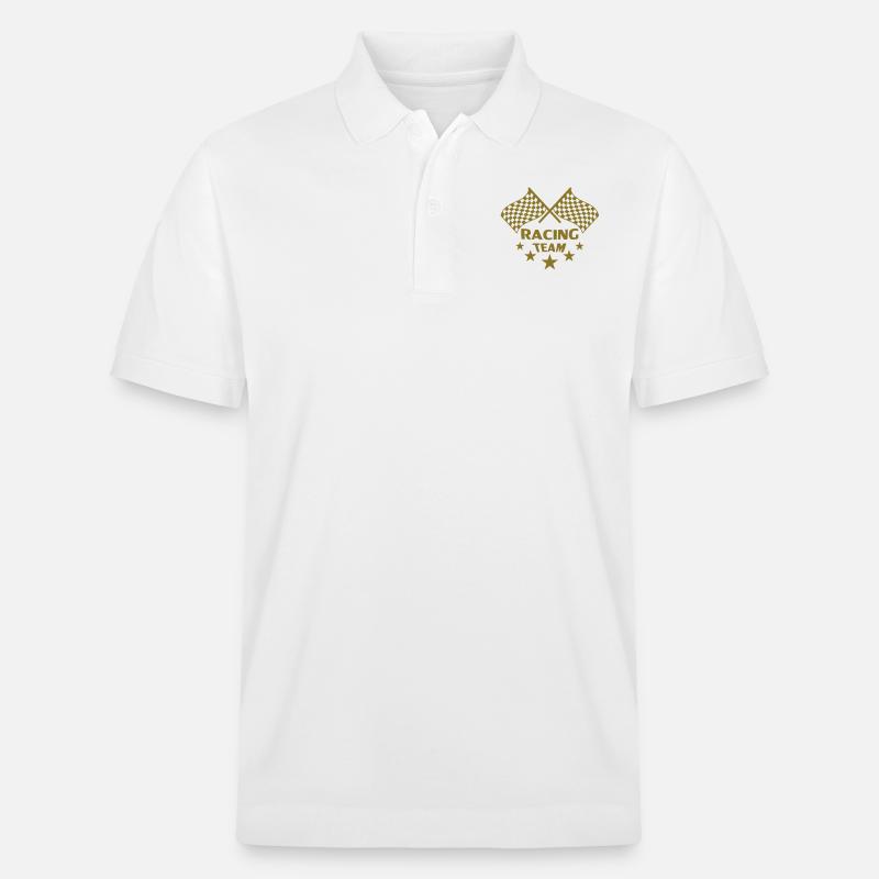 racing_team - Stanley/Stella Unisex Bio-Poloshirt PREPSTER - Weiß