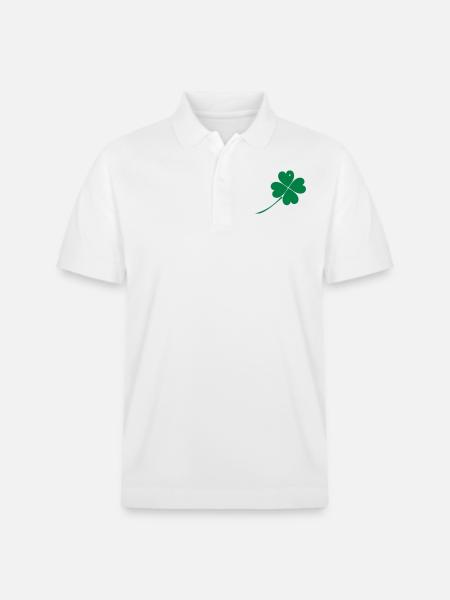 Herz-Kleeblatt - Stanley/Stella Unisex Bio-Poloshirt PREPSTER - Weiß