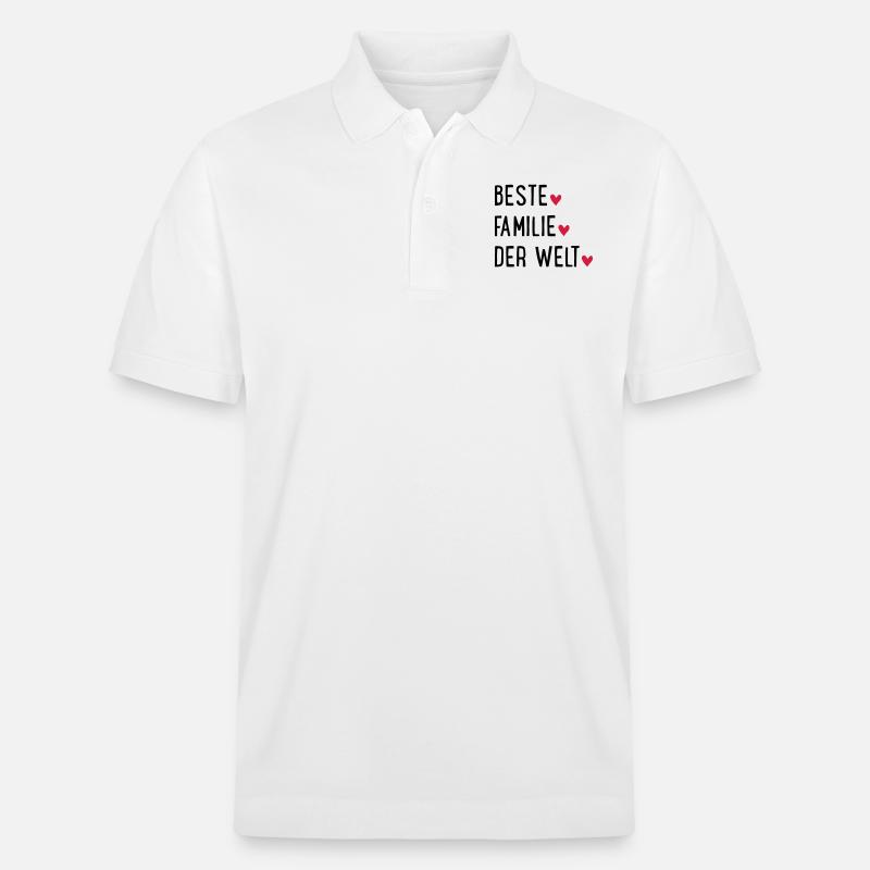 BESTE FAMILIE - Stanley/Stella Unisex Bio-Poloshirt PREPSTER - Weiß