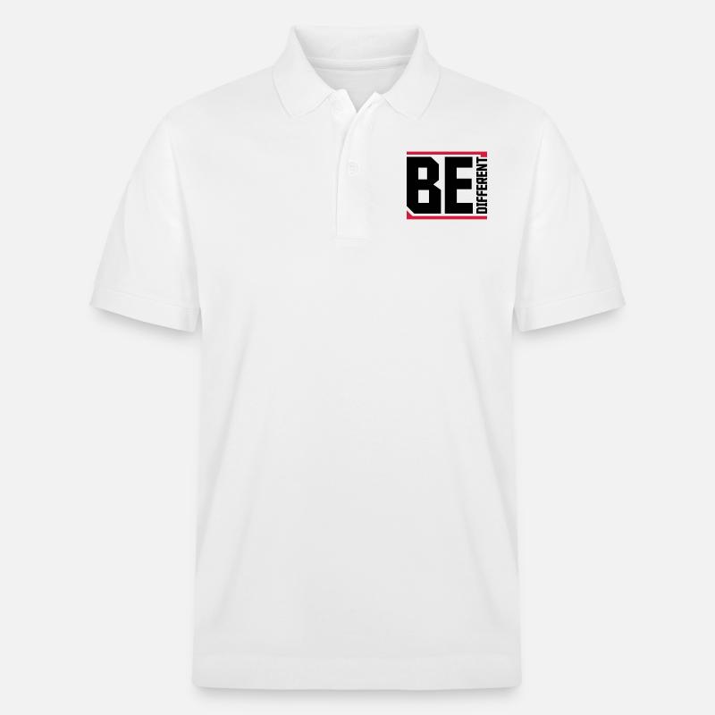 Be different Logo Design - Stanley/Stella Unisex Bio-Poloshirt PREPSTER - Weiß