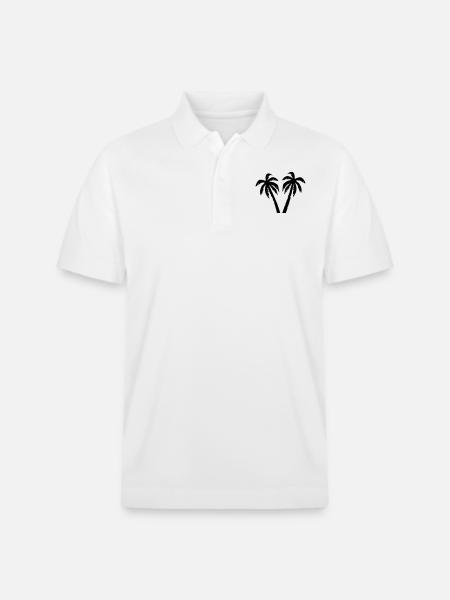 Palmen - Stanley/Stella Unisex Bio-Poloshirt PREPSTER - Weiß