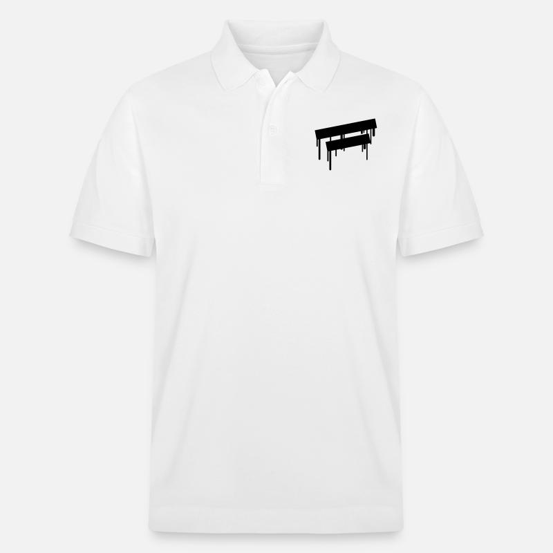 2_empty_graffiti_frames - Stanley/Stella Unisex Bio-Poloshirt PREPSTER - Weiß