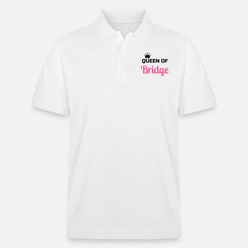 bridge / bridgeur / bridgeuse / cartes - Polo PREPSTER bio Stanley/Stella Unisexe - blanc
