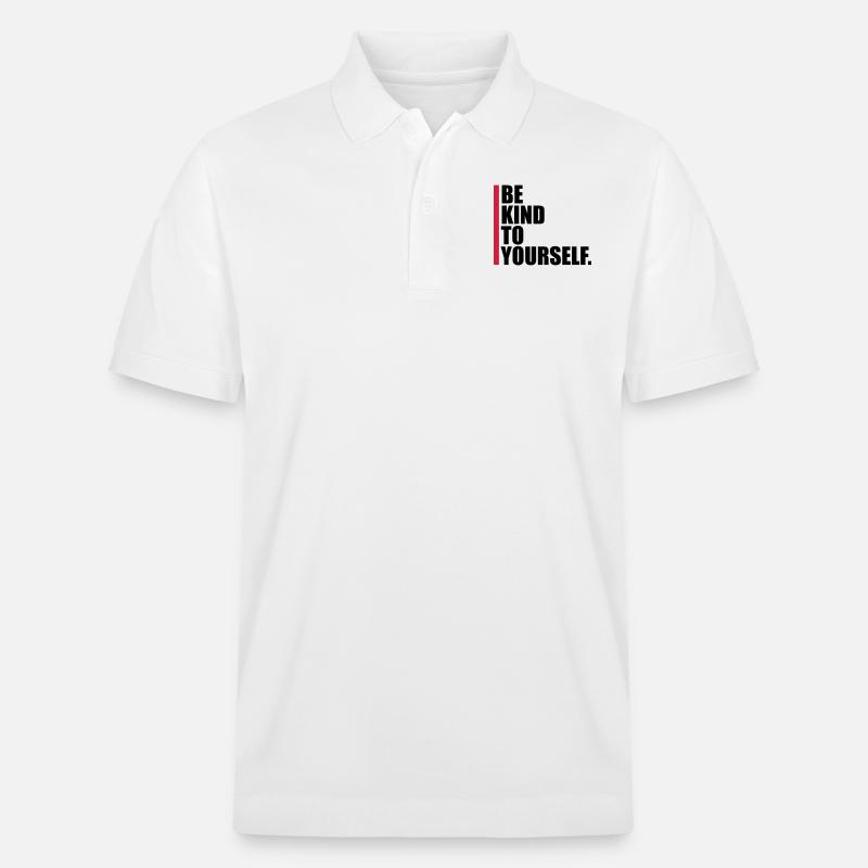 soyez gentil avec vous-même - Polo PREPSTER bio Stanley/Stella Unisexe - blanc