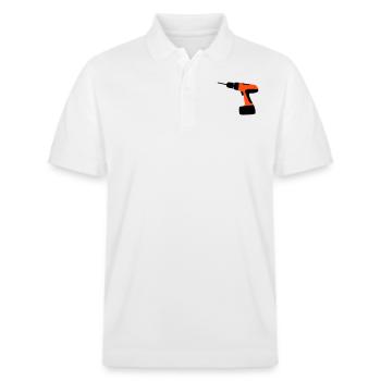 tool - Stanley/Stella Unisex Organic Polo Shirt PREPSTER - white - Front - Roxy (174cm) & Andy (188cm)