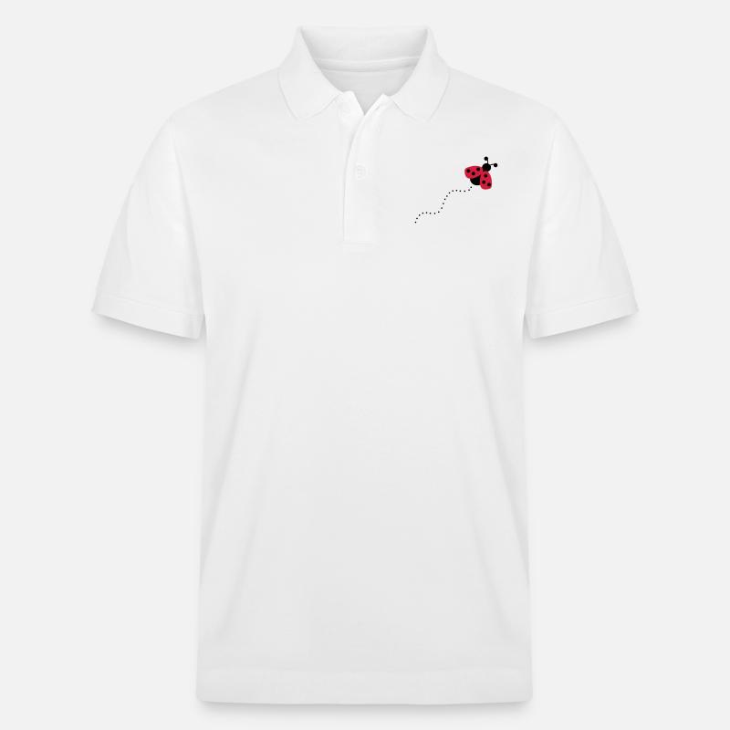 2541614 12868760 Marienkaefer - Polo PREPSTER bio Stanley/Stella Unisexe - blanc