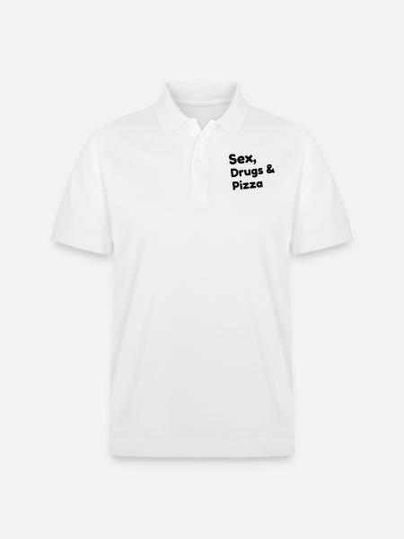 Pizza / Pizzaiolo / Pizza Chef / Pizzachef - Stanley/Stella Unisex Organic Polo Shirt PREPSTER - white