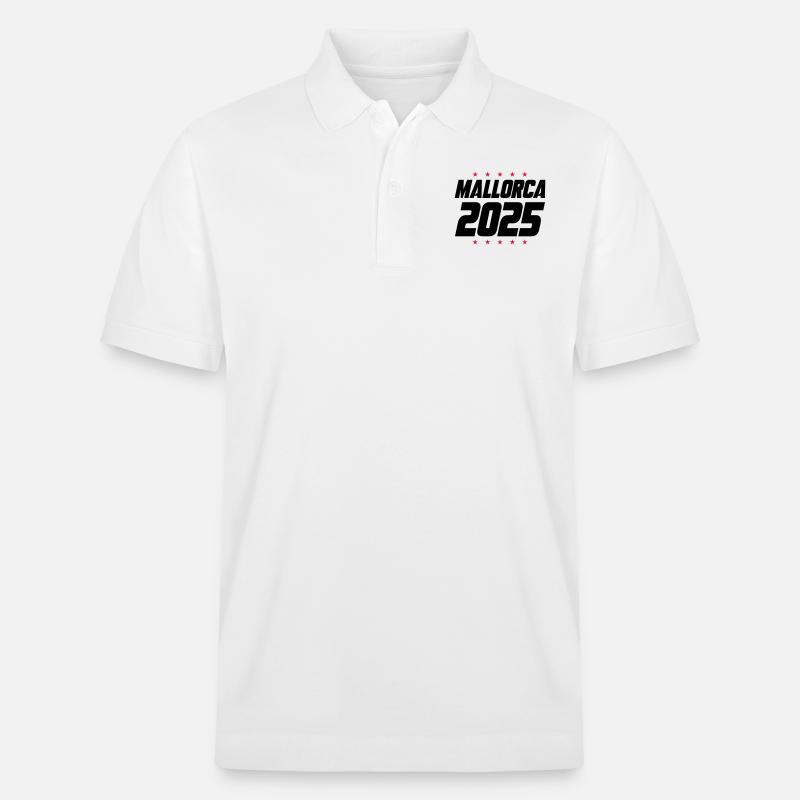 Mallorca 2025 - Stanley/Stella Unisex Bio-Poloshirt PREPSTER - Weiß