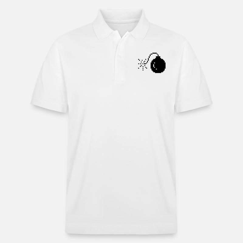 bomb s - Stanley/Stella Unisex Bio-Poloshirt PREPSTER - Weiß