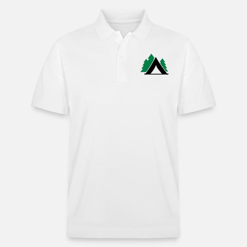 Zelt - Stanley/Stella Unisex Bio-Poloshirt PREPSTER - Weiß