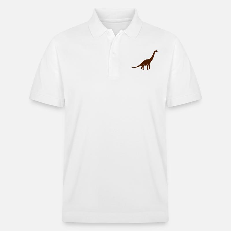 Brachiosaurus - Stanley/Stella Unisex Bio-Poloshirt PREPSTER - Weiß